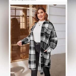 In Voland Plaid Women's Long Tartan Jacket 🧥